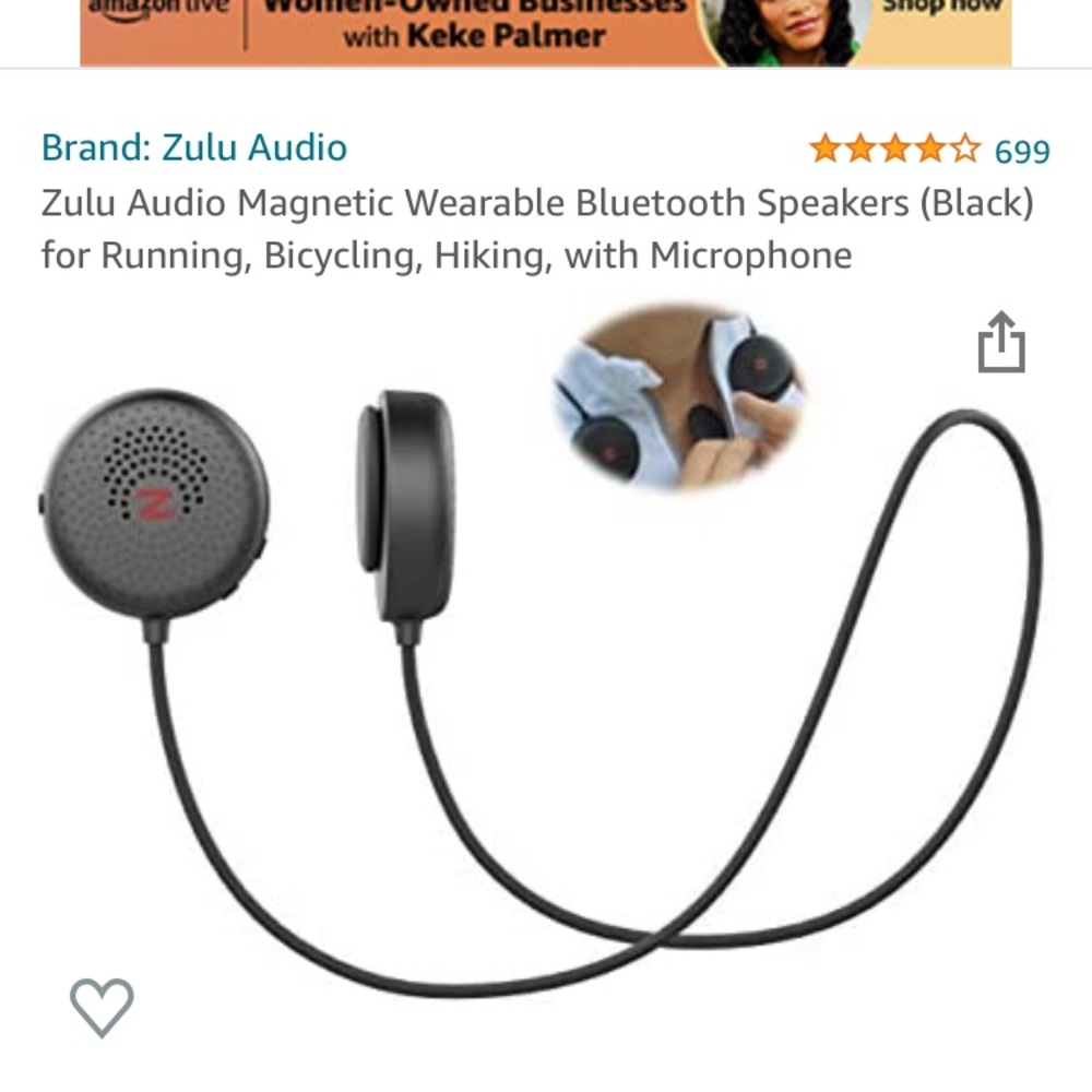 Zulu audio magnetic Bluetooth speakers for running biking